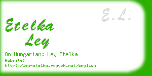 etelka ley business card